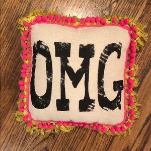 Natural Life OMG Small Square Pillow